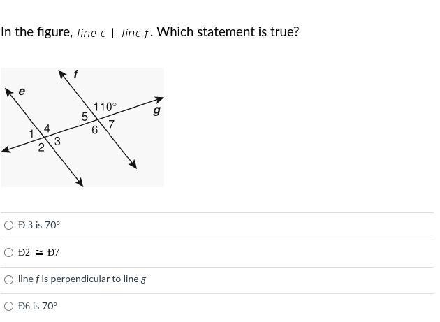 In the figure, line e || line f. which statement is true.-example-1