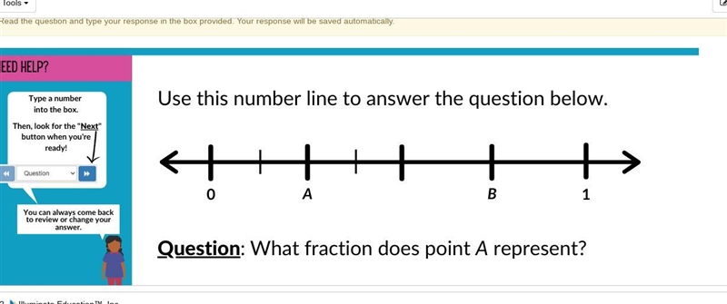 What does A represent on the number line?-example-1