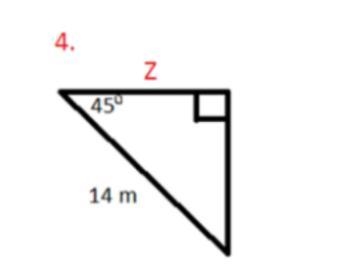 4. find the length of the side indicated. And round to 1 decimal place-example-1