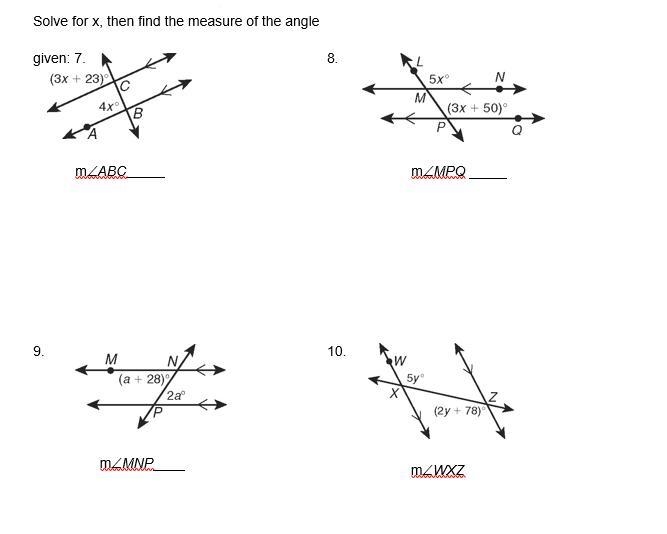 Angles and transversals thank you-example-2