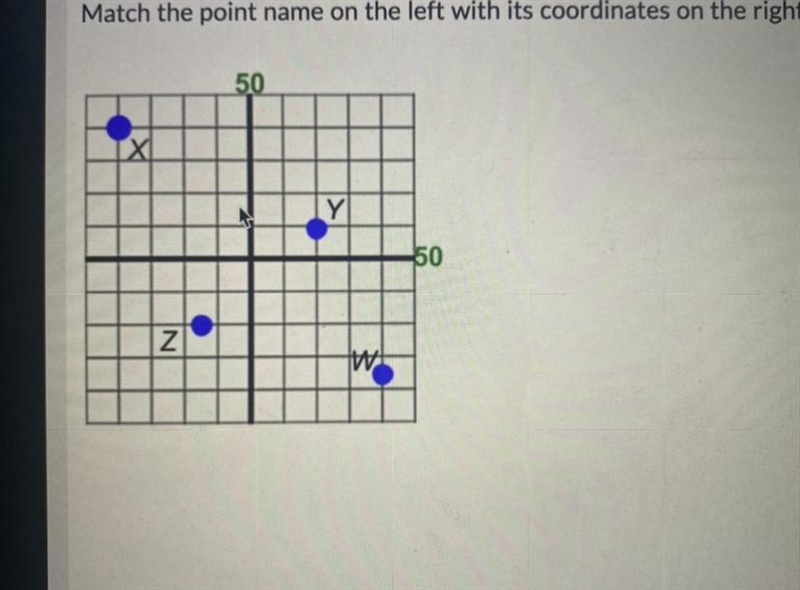 Match the point to the correct letter-example-1