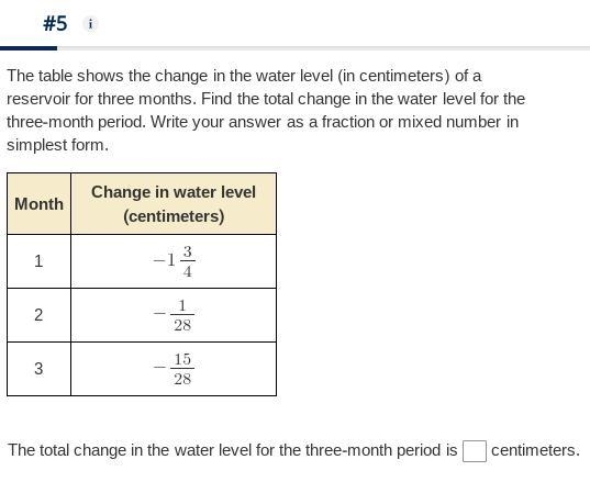 The table shows the change in the water level (in centimeters) of a reservoir for-example-1