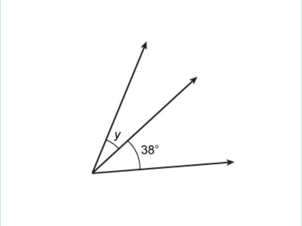 The sum of the measures of the angles shown is 63°. Which choice is the measure of-example-1