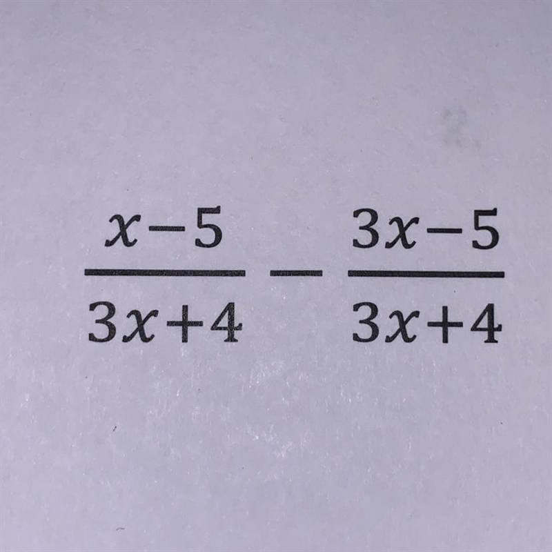 Subtracting Rational Expressions-example-1