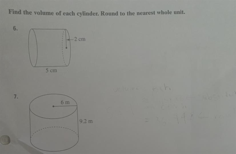 Volumes of rectangular Prisms and Cylinders (PLEASE HELP)-example-1