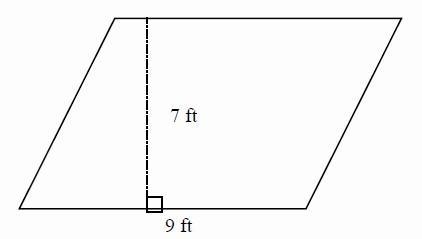 Referring to the figure, find the area of the parallelogram shown. Round to the nearest-example-1