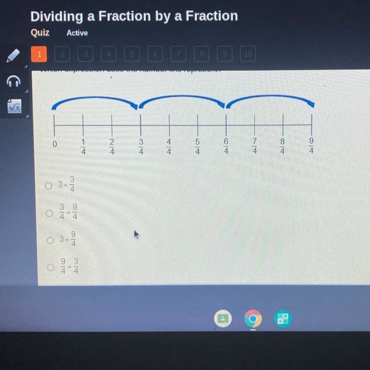 Which expression does the number line represent?-example-1