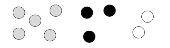 What is the ratio of black circles to white circles? 5:3 3:5 3:2 2:3-example-1