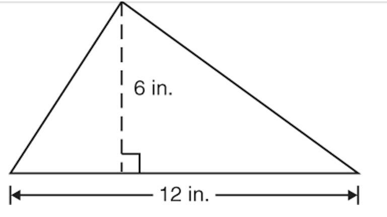 What is the area of the triangle below?-example-1