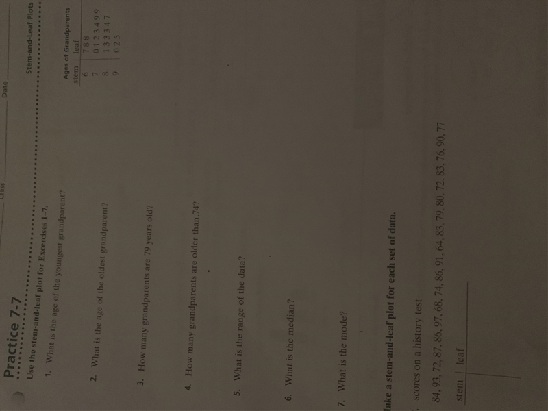 Use the stem-and-leaf plot for Exercises (PLEASE HELP I RETOOK THE PHOTO)-example-2