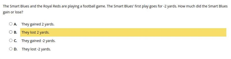 The Smart Blues and the Royal Reds are playing a football game. The Smart Blues' first-example-1