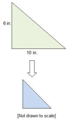 The diagram represents a reduction of a triangle by using a scale factor of 0.8. What-example-1