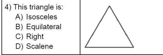 Please help This triangle is: A) Isosceles B) Equilateral C) Right D) Scalene-example-1