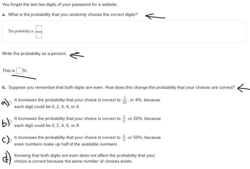 Can someone help me and explain how to do these probability questions? (for the last-example-1