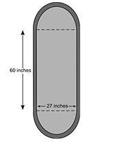 A mirror frame in the shape of an oval is shown below. The ends of the frame form-example-1