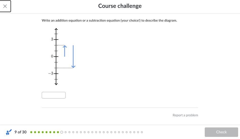 Write an addition equation or a subtraction equation (your choice!) to describe the-example-1