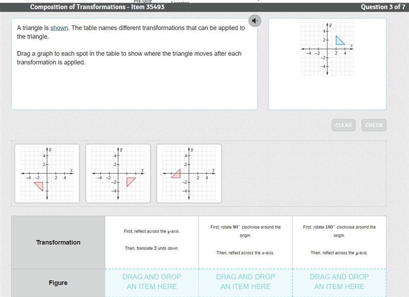 A triangle is shown. The table names different transformations that can be applied-example-1