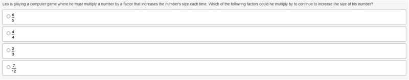 Leo is playing a computer game where he must multiply a number by a factor that increases-example-1