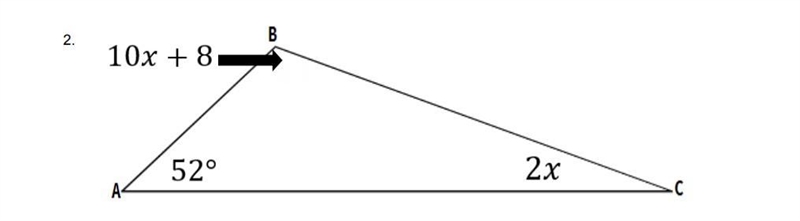 Find the value of x. Then, classify the triangle (one name for its side lengths, one-example-1