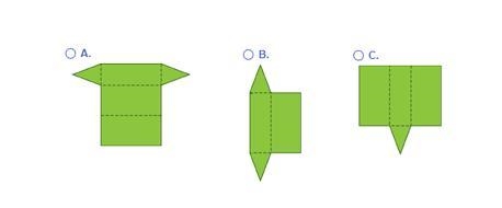 Which of the following is a net of a triangular prism? A) Figure A B) Figure B C) Figure-example-1