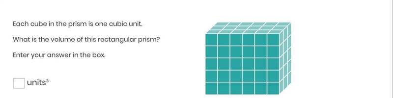 Each cube in the prism is one cubic unit. What is the volume of this rectangular prism-example-1