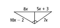 Solve for x and please show all work-example-1