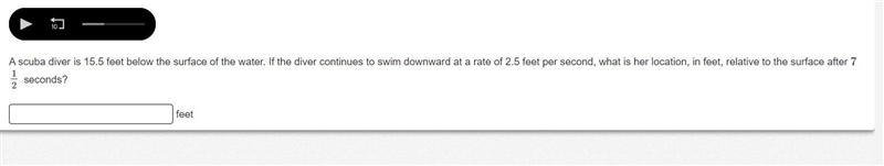 A scuba diver is 15.5 feet below the surface of the water. If the diver continues-example-1