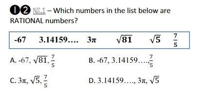 Which numbers are Rational Numbers?-example-1