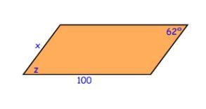 Set up a proportion to solve for x. x = _______ z = ________-example-1