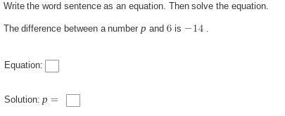 Write the word sentence as an equation. Then solve the equation.-example-1