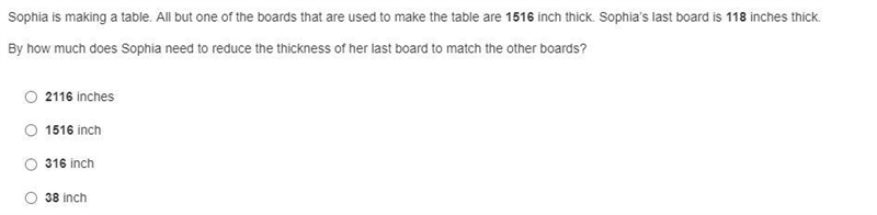 Sophia is making a table. All but one of the boards that are used to make the table-example-1