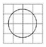 20. Referring to the figure, the circle shown is drawn on grids. Find A ÷ r and A-example-1