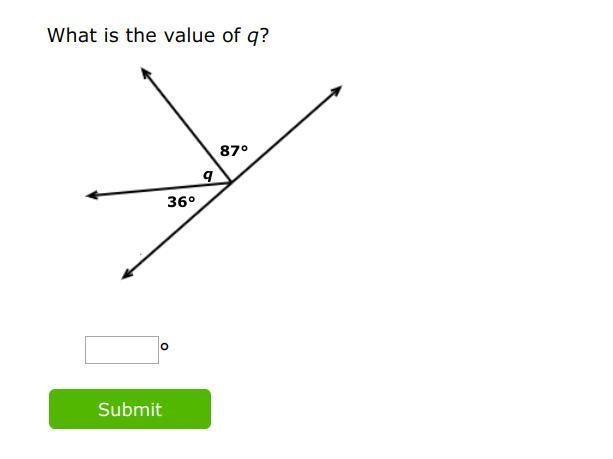 7 Points : What is the value of q? pls help.-example-1