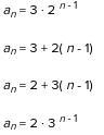 Which formula describes the following geometric sequence? Remember that n represents-example-1