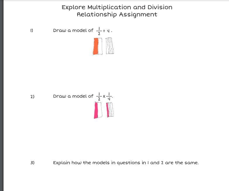 Explain how the models in questions in 1 and 2 are the same-example-1