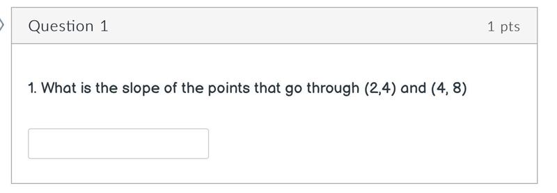 What is the slope of the points that go through (2,4) and (4, 8) please help-example-1