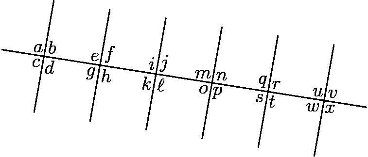 In the diagram below, every pair of segments which do not intersect are parallel, and-example-1