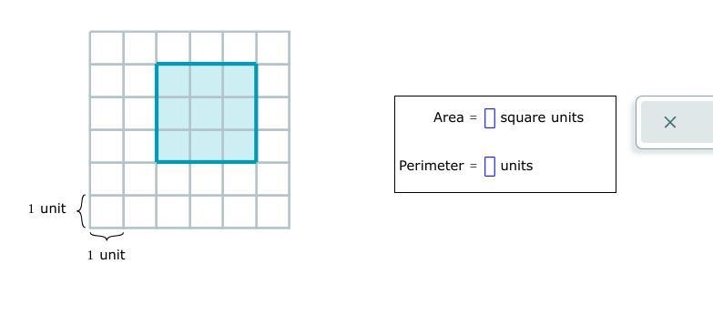 Find the area and perimeter of the shaded figure below.-example-1