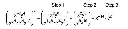 Tom simplified an expression in three steps, as shown below: Which is the first incorrect-example-1