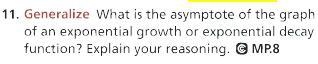 What is the asymptote of the graph of an exponential growth or exponential decay function-example-1