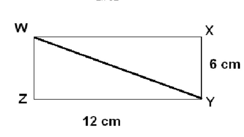 Find the area of . wyz A.18cm2 B.36cm2 C.72cm2 D.144cm2-example-1