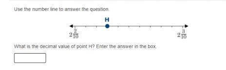 What is the decimal value of point H? Enter the answer in the box.-example-1