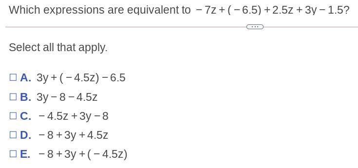 Which expressions are equivalent?-example-1