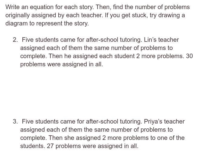 HELP!!! PLEASE!! *** 10 FOR EACH = 20 POINTS IN TOTAL -- Write an equation for each-example-1