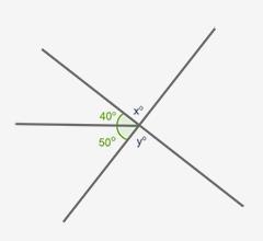 Please Help! In the figure below, angle y and angle x form vertical angles. Angle-example-1