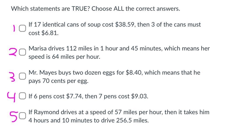 Which statements are TRUE? Choose ALL the correct answers pls.-example-1