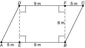 Jasmine correctly determined the area of this parallelogram by adding the areas of-example-1