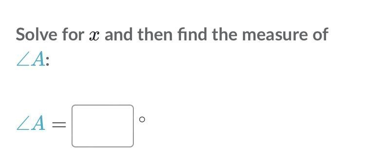 What is angle A equal? Thanks :)-example-2