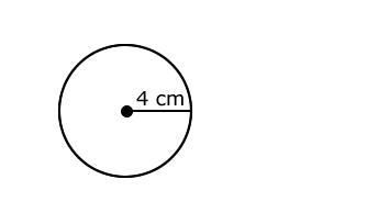 What is the approximate circumference of the circle below? A. 25.1 centimeters B. 28.3 centimeters-example-1