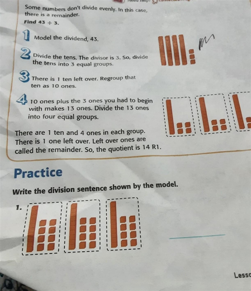 Write the division sentence shown by the model.​-example-1